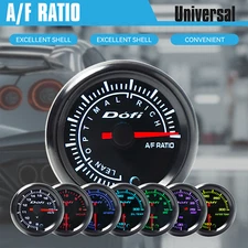 2" 52MM 7 COLOR LED UNIVERSAL POINTER NARROWBAND CAR AIR FUEL RATIO GAUGE METER