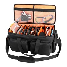 Saviour DJ Cable File Bag, Detachable Padded Bottom and Dividers, Travel Gig