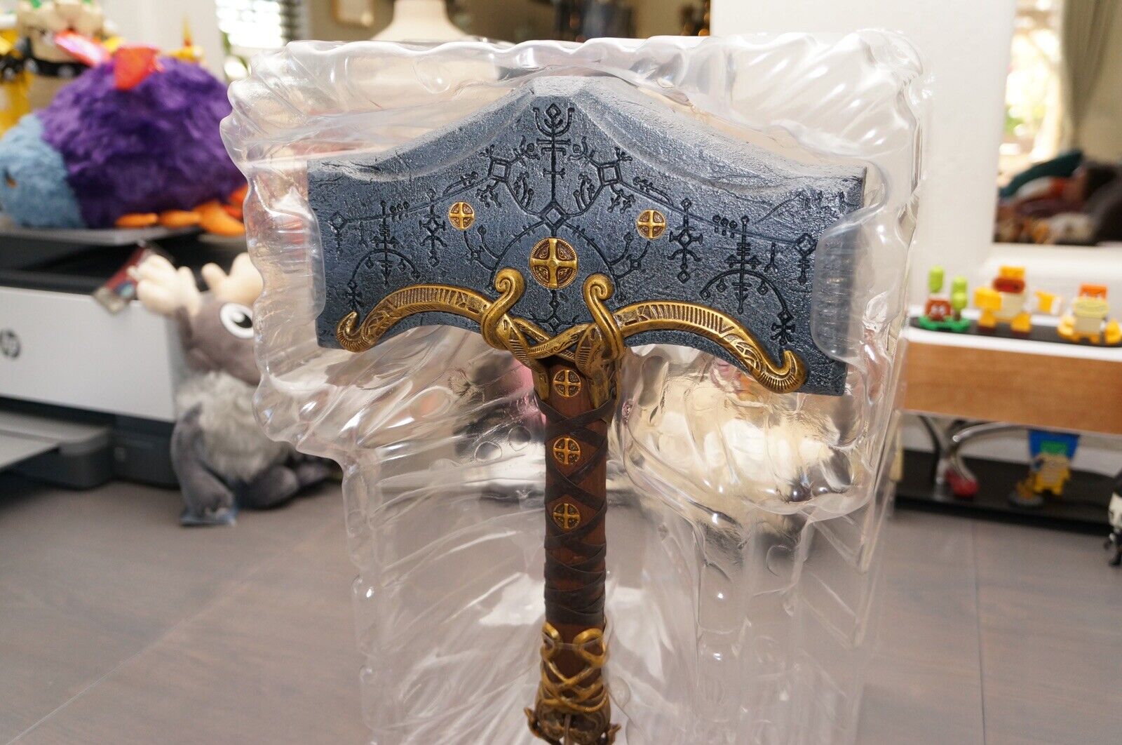  Thor's Hammer in GOW,Role-playing Props,Made of Polyvinyl  Chloride,Used for Collection and Role Playing : Toys & Games