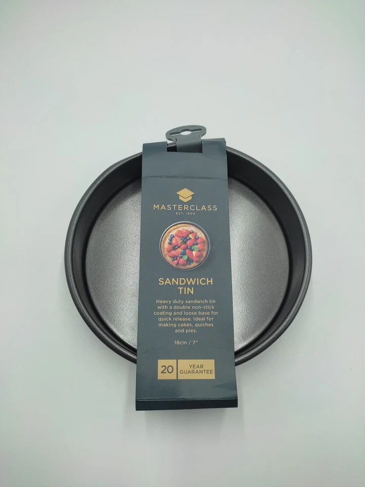 B-Ware Masterclass Antihaft-Tortenform mit losem Boden Stahl Grau  7" 18 cm - Bild 2 von 4