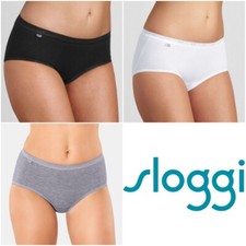 Sloggi Basic Midi Brief Knickers 4 Pack 95% C...
