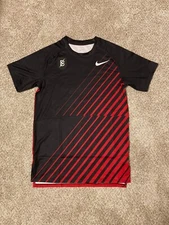 Nike Pro Elite Bowerman Track Club Men's Racing Running Black Red Shirt Top RARE