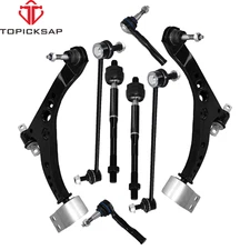 8PC Front Lower Control Arm Ball Joint Tie Rods for 2016-2019 Chevy Cruze Volt