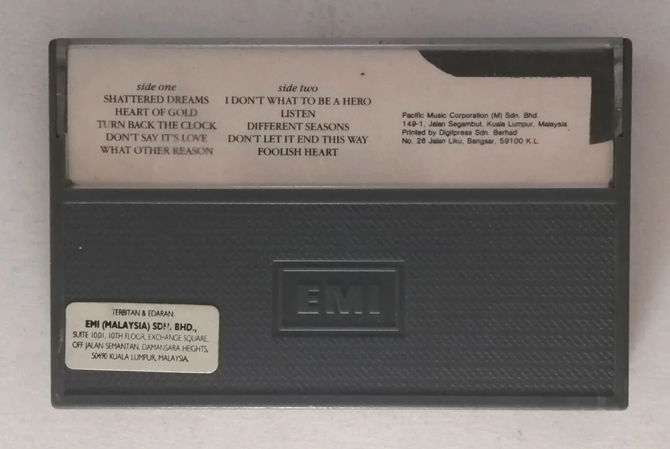 Turn Back The Clock by Johhny Hates Jazz Rare 1988 Malaysia Cassette Tape Foto 2 de 4