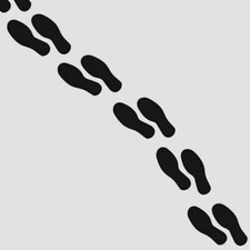 12 Shoe Foot Print Decal Sticker for Home Car Window Wall Floor Shore Decor Art