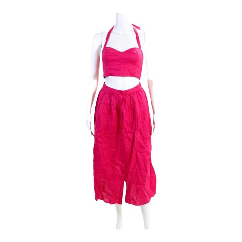 NEW Reformation Belma Linen Mini Dress Paradise Lost Red Floral | US 2 UK 6  | eBay