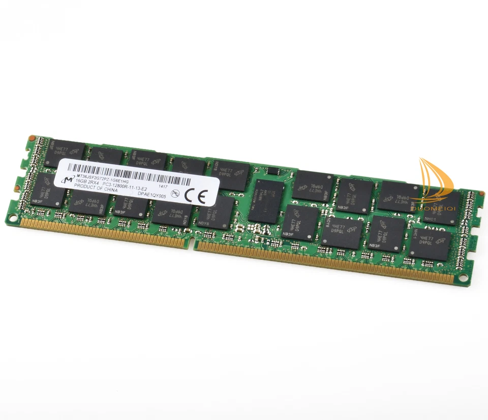 Micron 16GB 2RX4 PC3-12800R DDR3-1600Mhz 1.5V Fit ECC REG Server RAM Memory D&D - Image 3 of 4