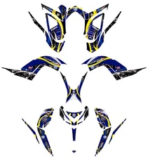 Fits Yamaha Raptor 700R Graphics Kit 2013 TO 2024 decal KIT stickers