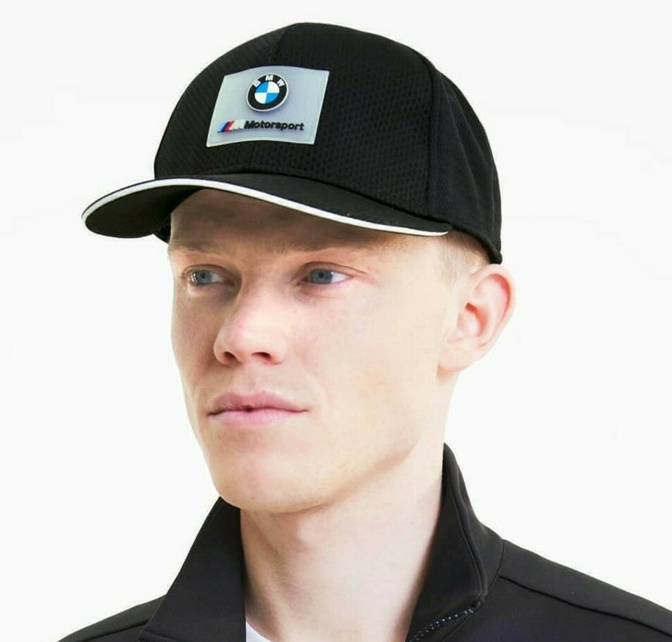NWT Puma BMW MOTORSPORTS HAT 6-Panel Flat Brim Cap BLACK WHT Strapback MENS  OS 194577001284 | eBay