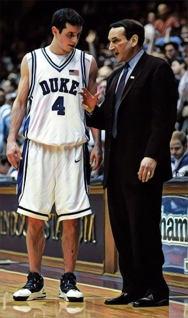 Classic Sports Prints - Duke Basketball J.J. Redick - Ready2Hang - HUGE  canvas