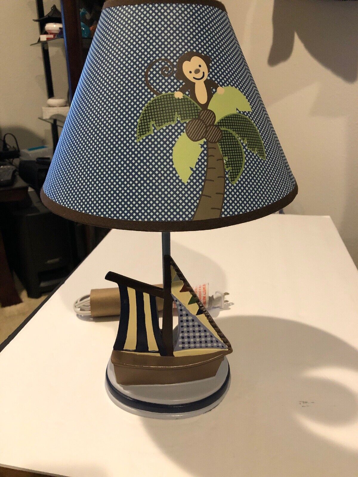 NoJo Ahoy Sale price Mate Minneapolis Mall Lamp and Sailboat Monkey Shade