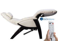 Svago ZGR Plus SV-395 Zero Gravity Recliner Dual Power Chair + Remote in White