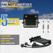 OEM Ignition Coil +Spark Plug+Wire Set For Toyota Camry Corolla Tacoma Geo UF111