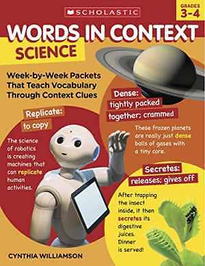 Words in Context: Science: - Paperback, by Williamson Cynthia - Good o