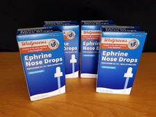 Nose DROPS, 4 Pack, Walgreens Xtra Strength Decongestant Alergy, 1oz EXP 10/2026