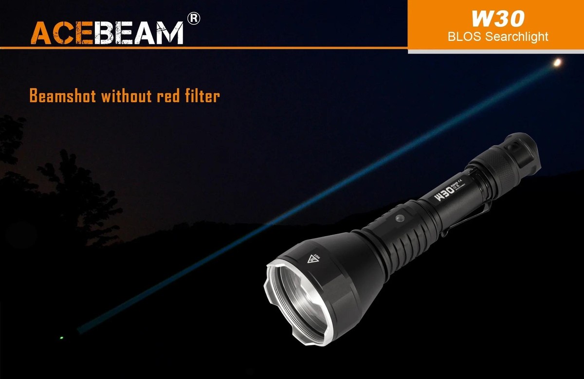 ライト/ランタン ACEBEAM W30 Acebeam W30 Long Range LED Flashlight - 500 Lumens, 2408m