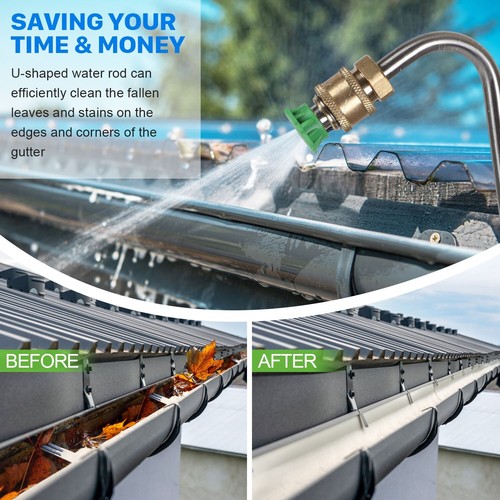 4000PSI High Pressure Washer Extension Wand Replace Lance Gutter Cleaner Nozzle - Picture 7 of 7