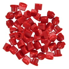 Pack 60pcs Red Guitar Effect Pedal Knobs AMP Amplifier Control Knobs