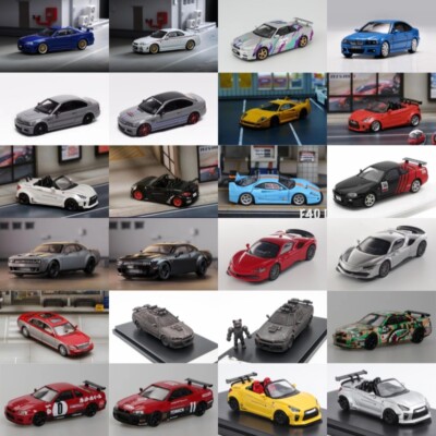 Stance Hunters 1:64 R34 / E46 M3 / F40 LM / LBWK Copen Diecast Model ...