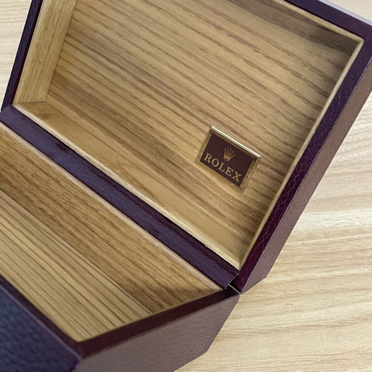ROLEX UHREN BOX WATCH BOX CASE VINTAGE RAR 71.00.55 OHNE UMKARTON