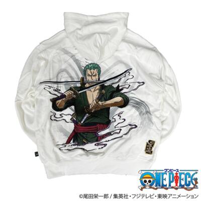 Karakuri Soul x ONE PIECE Roronoa Zoro Embroidered Zip Up Hoodie