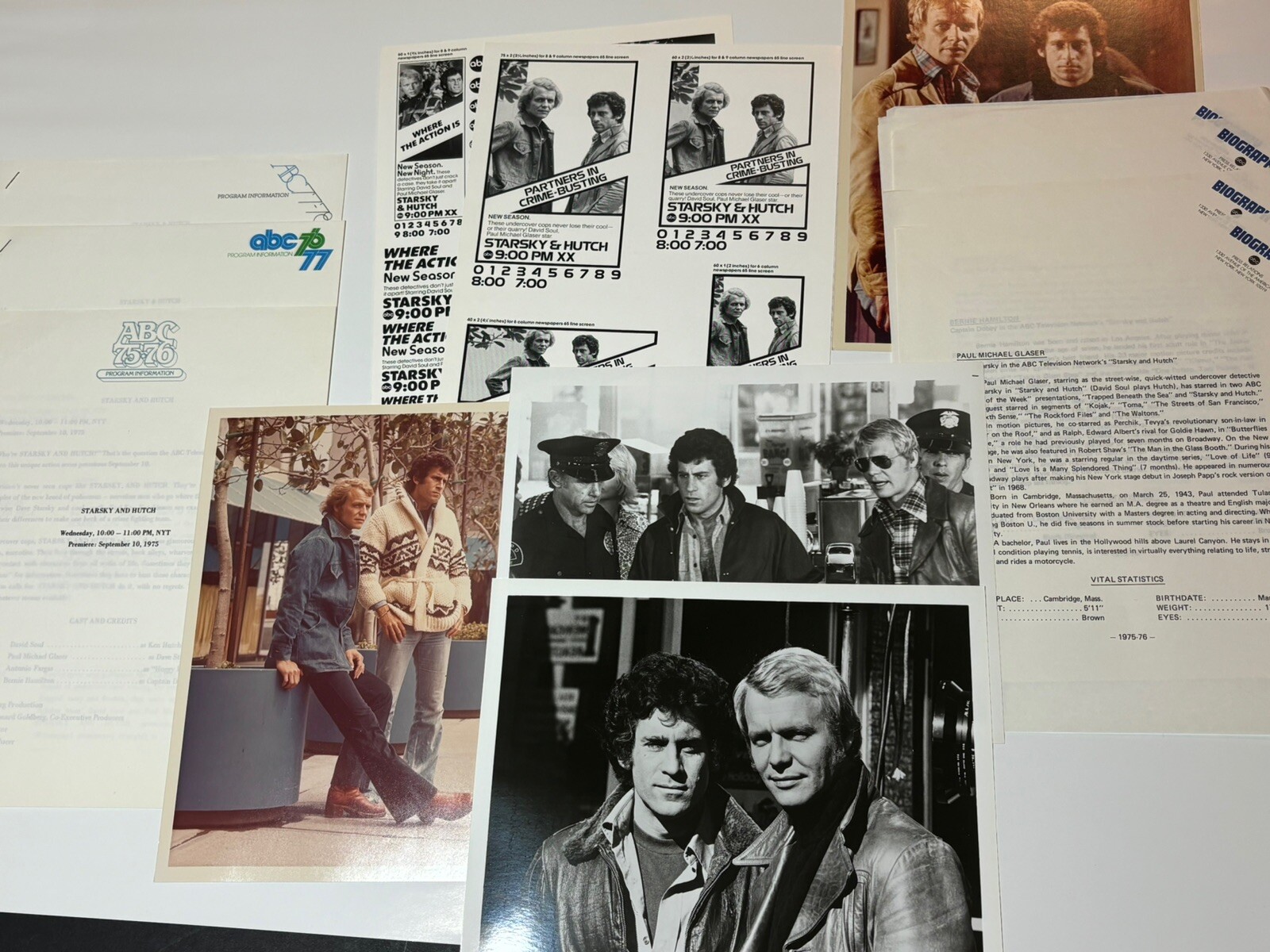 Rare Starsky And Hutch Press Promo Kits First Three Seasons 7578 ABC
