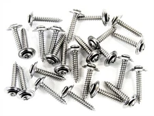 GM Chrome Interior Trim Screws- #8 x 1" Long Countersunk Washer- 25 screws- #244