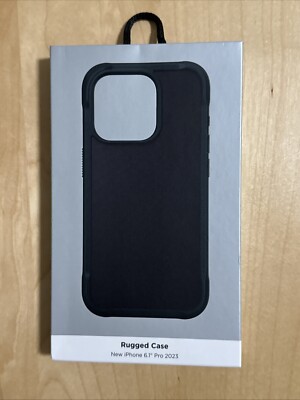 Brand New Nomad Rugged case for iPhone 15 Pro, Black - Fortified Bumper