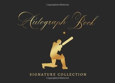 AUTOGRAPH BOOK: CRICKET CELEBRITY JOURNAL | GIFT FOR SPORT