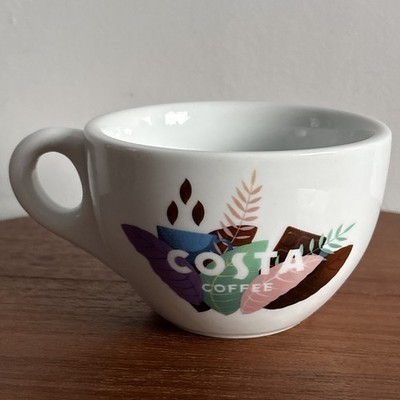 Schöner Costa Kaffee 2022 Limited Edition Becher Tasse Blätter Top gebrauchter Zustand