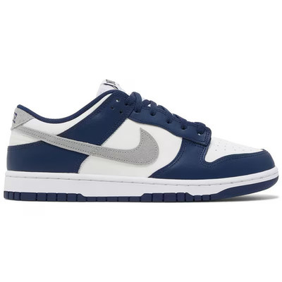 Nike Dunk Low Herren Sneaker Low Top Schnürung EU 44 Blau/Weiß/Grau