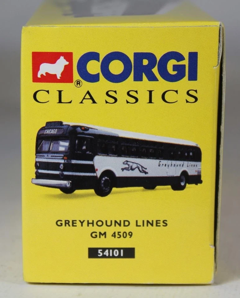 Corgi Classic 1/43 Diecast BUS  Greyhound Lines GM 4509 54101 MIB - Image 2 of 2