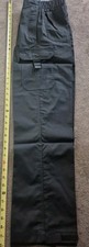 Happy Chef Black Pants Girls XS Draw String ,3 Pockets,Adjustable On Pant Legs