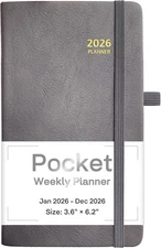 2026 Planner, Weekly ＆ Monthly Planner 2026, Jan 2026 – Dec 2026, 3.6" x 6.2
