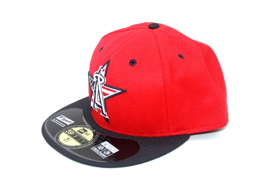 NEW ERA MLB LOS ANGELES ANGELS RED  59FIFTY FITTED  7 7/8 OFFICIAL ON-FIELD CAP - Image 2 of 4