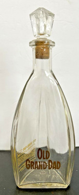 Vtg Old Grand Dad Bourbon Whiskey Decanter Bottle 4/5th Quart 100 Proof