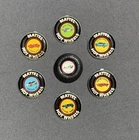 Original Mattel Hot Wheels Redline Metal and 1 Plastic Pins Buttons Lot of 7