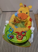 Fisher-Price Giraffe Sit-Me-Up Chair Portable Baby Chair / Seat With Tray