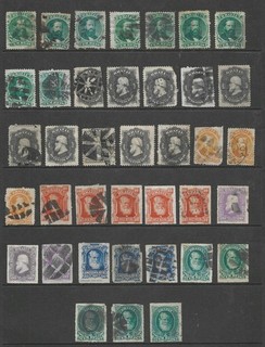 Brazil Early Stamp Group With Imperf Issues As Scans (2 Scans)