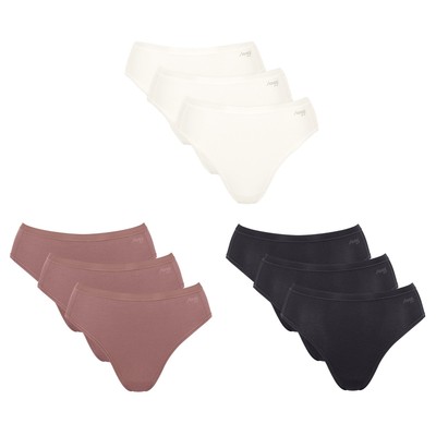 Sloggi Ladies Tai Briefs, 3er Pack - Go Daily Cotton Tai 3P, Underpants, Stretch