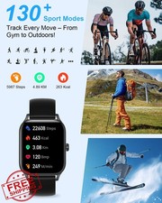 Smart Watch 1.85" HD Fitness Tracker Calls Men Women