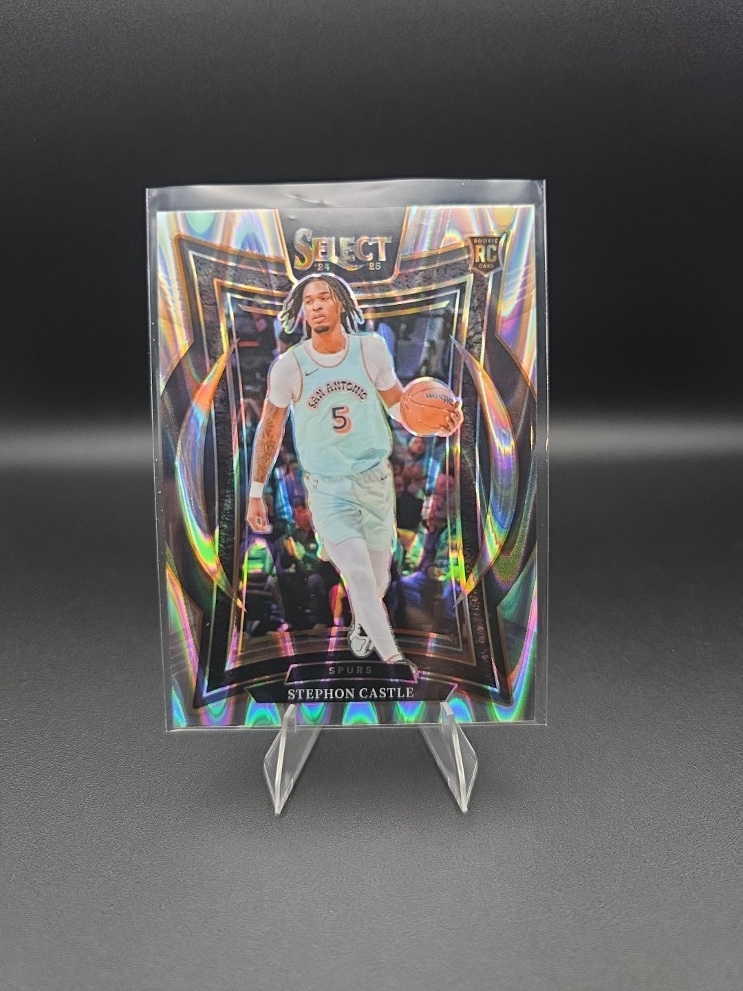 2024-25 Panini Select - Concourse Stephon Castle #72 Tectonic Prizm (RC)