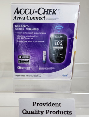 Accu-Chek Aviva Connect Blood Glucose Meter - RARE ITEM COMPLETE W/NEW BATTERIES