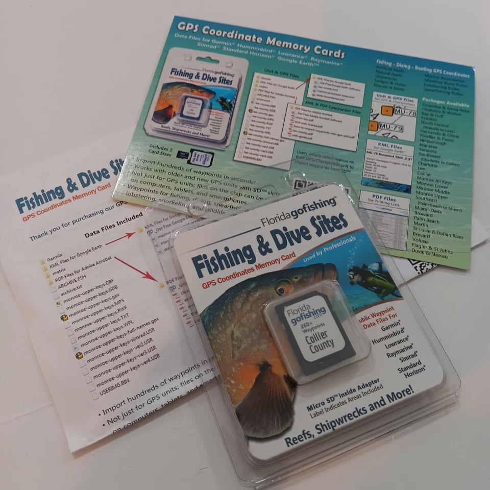 Collier County Fishing & Dive Sites Memory Card - Image 2 of 2