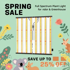 640W Full Spectrum Grow Light UV IR Supplement Hydroponics Tomatoes AU Plug