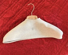 BRUNELLO CUCINELLI TAN RESIN 17 3/4" SHIRT COAT HANGER W/COVER