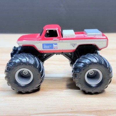 Monster Jam Walmart Museum Pickup Truck 1:64 Diecast Red White 2022