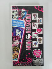 Monster High 34 Valentine Exchange Cards with 35 Tattoos