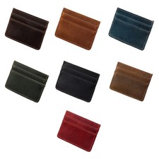 Lightweight Card Case Practical Card Organizer Stylish PU Leather Wallet Purse