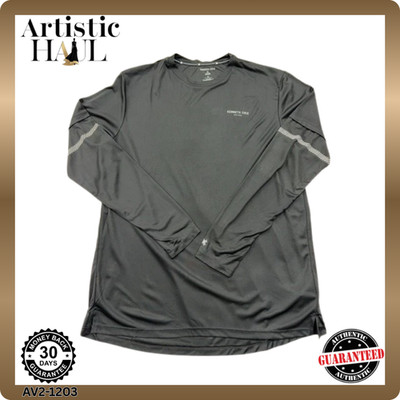 Kenneth Cole Herren XL Grau Langarm Active T-Shirt Feuchtigkeitsableitend